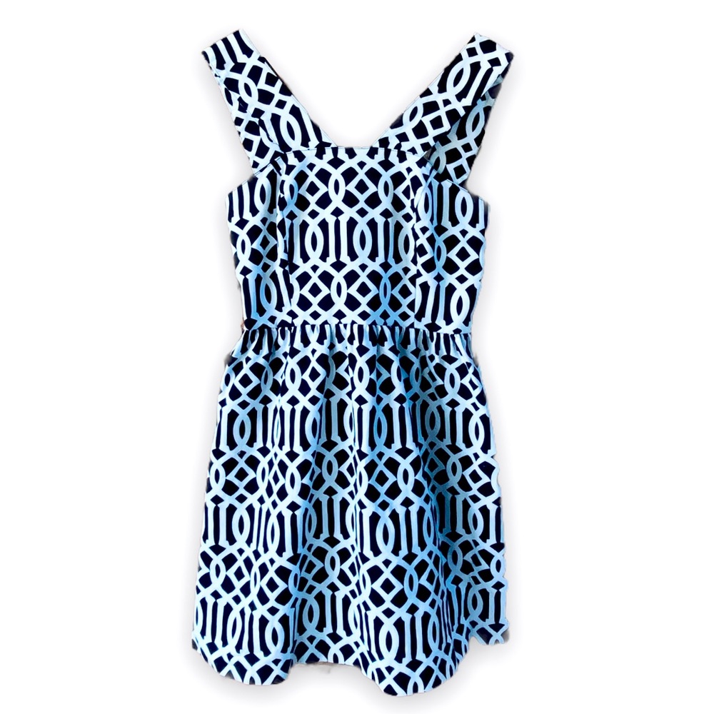 MUD PIE BLACK & WHITE CHARLOTTE DRESS SMALL (S)